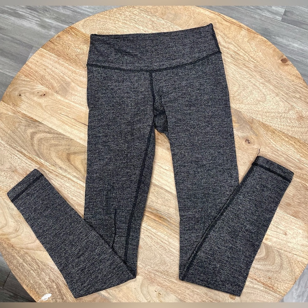 Lululemon White and Black Leggings